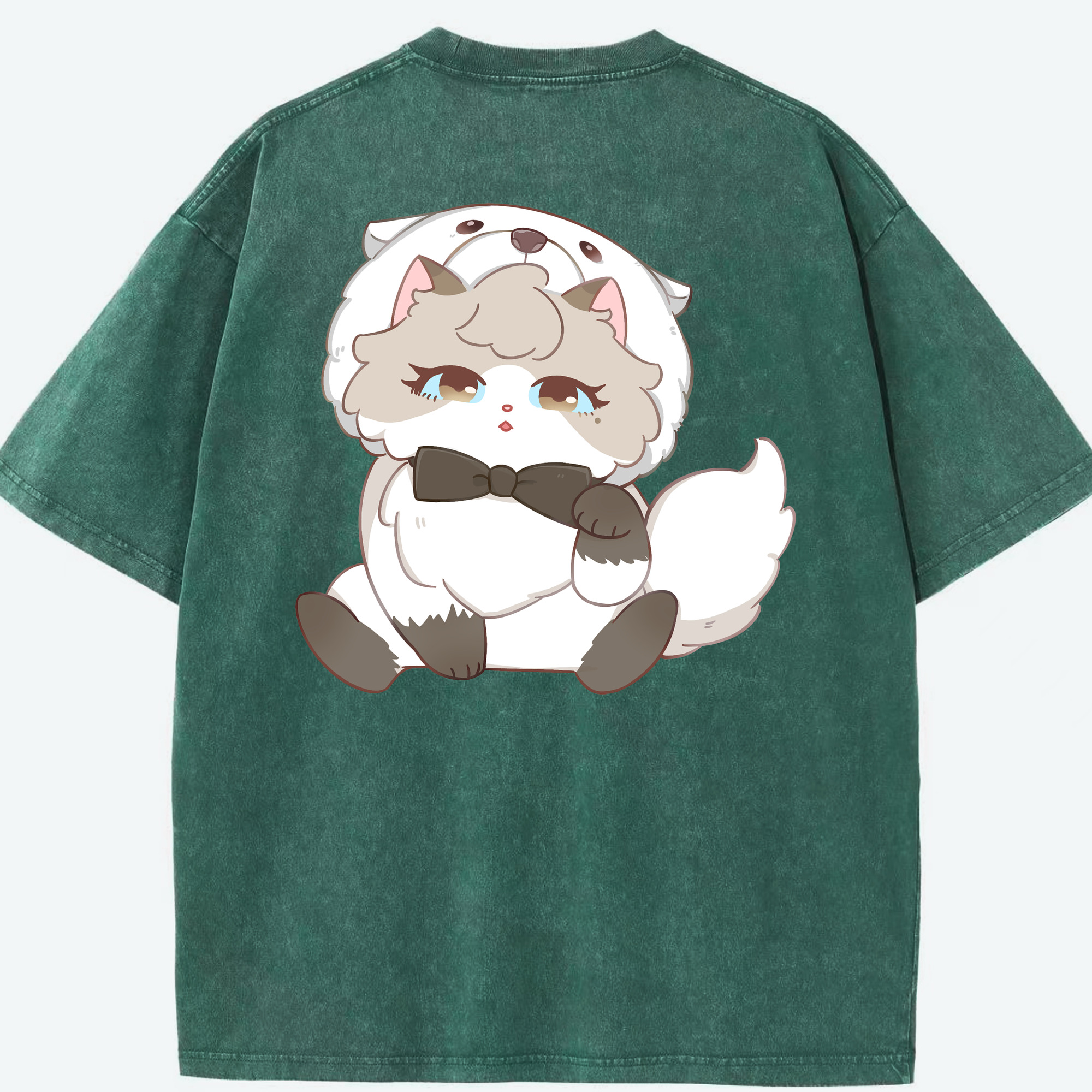 （画像用） SPY×FAMILY间谍家家酒 綿100% ヴィンテージ風 半袖Tシャツ（背面プリント）